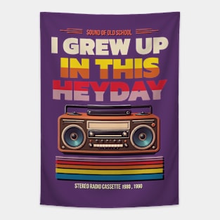 Retro Stereo Radio Cassette :  “I Grew Up In This Heyday” Tapestry