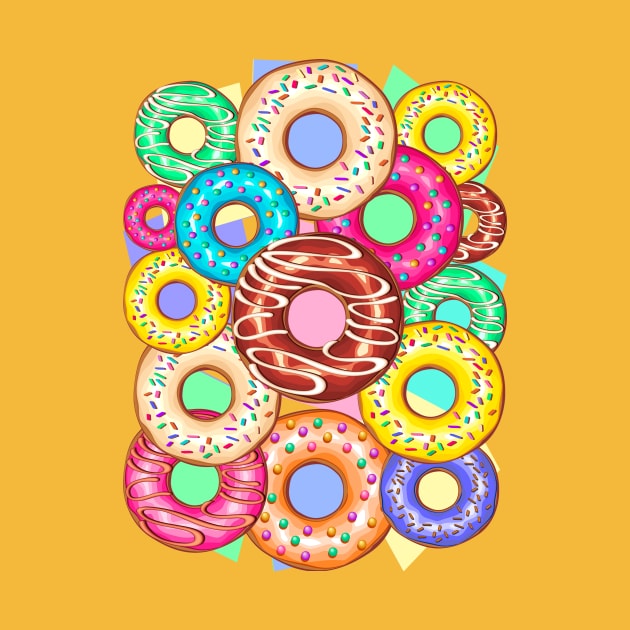 Donuts Punchy Pastel flavours by BluedarkArt