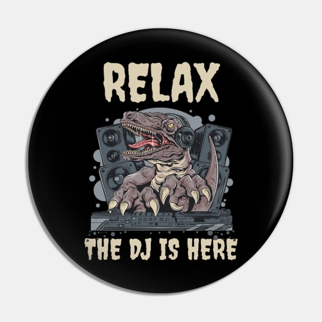 DJ T-Rex Pin by ninarts