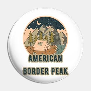 American Border Peak Pin