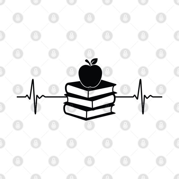 book heartbeat book lovers by DragonTees