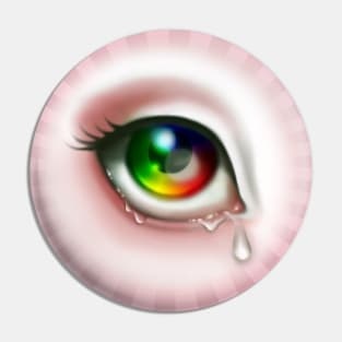 Rainbow Eye Pin