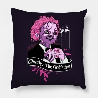 Chucky The Godfather color PINK Pillow