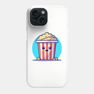 Cute Popcorn Cartoon Vector Icon Illustration Phone Case