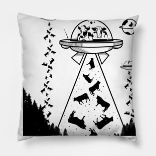 Cows are aliens Pillow