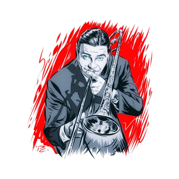 Jack Teagarden - An illustration by Paul Cemmick by PLAYDIGITAL2020