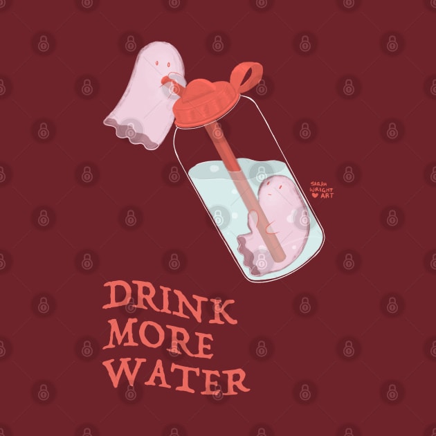 Drink More Water by SarahWrightArt