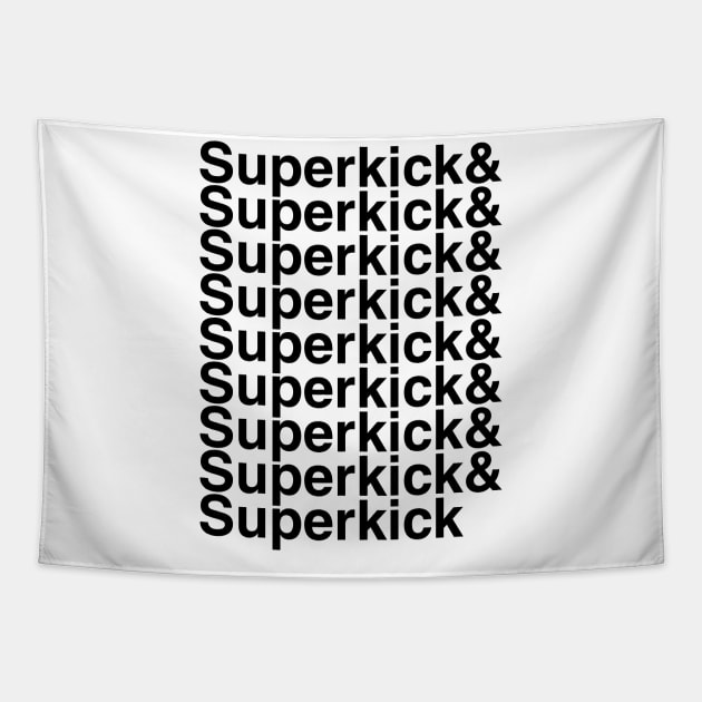 Superkick Helvetica List Tapestry by DennisMcCarson