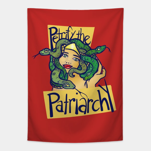 Petrify the Patriarchy Tapestry by bubbsnugg