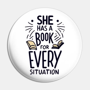 she has a book for every situation Pin