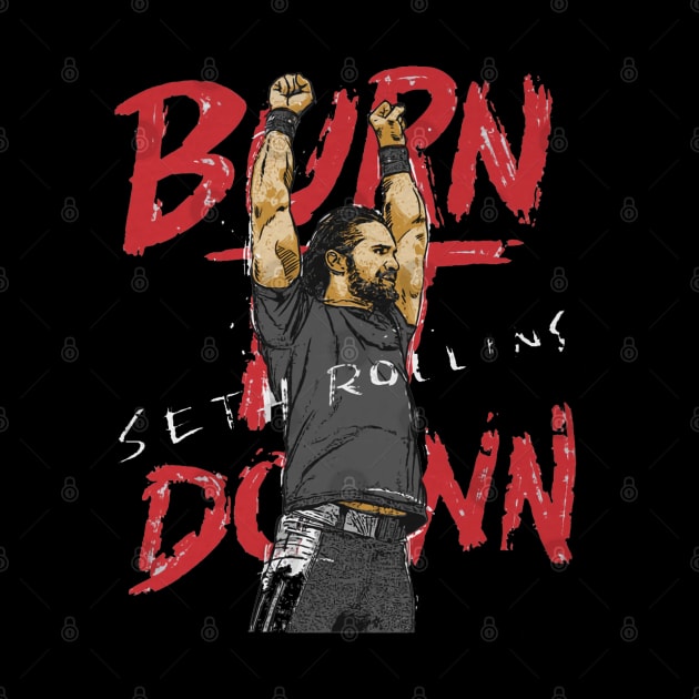 Seth Rollins Burn It Down by MunMun_Design