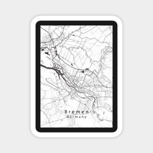 Bremen Germany City Map Magnet