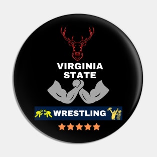 Virginia State wrestling Pin