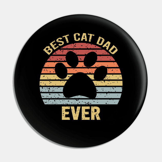 Best Cat Dad Ever Pin by DragonTees