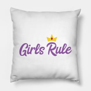 Girls Rule Shirt Pillow