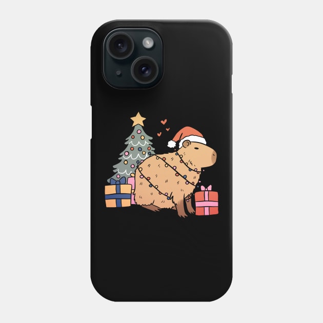 Cute christmas capybara Phone Case by Yarafantasyart