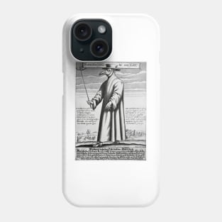 Plague doctor, 17th century artwork (C008/3907) Phone Case