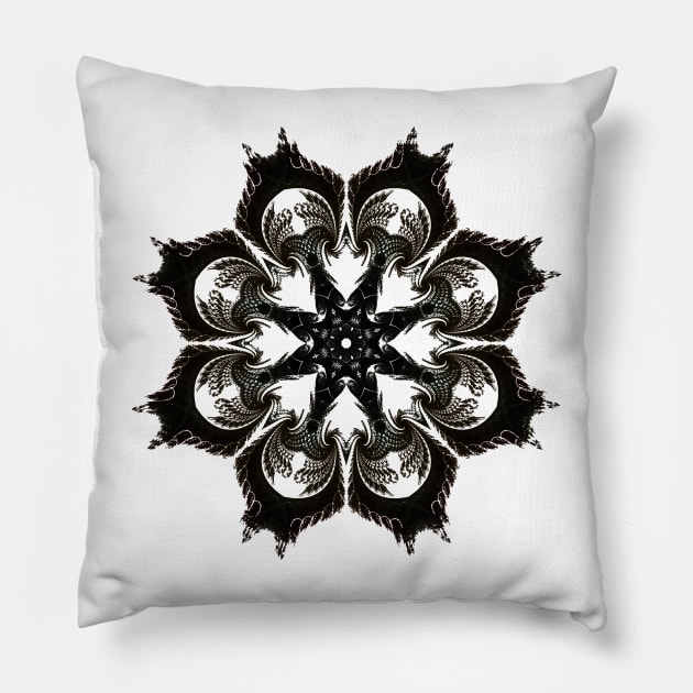 Fractal Mandala Pillow by Manafold