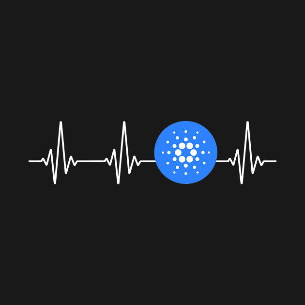 Cardano Heartbeat Cryptocurrency ADA Cardano Coin by PH-Design