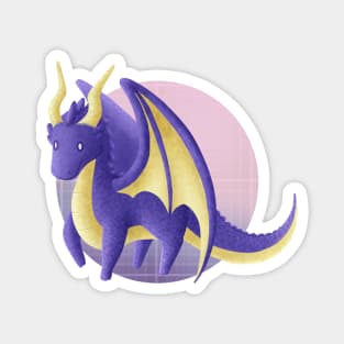 Kawaii Dragon 04 - With Background Magnet