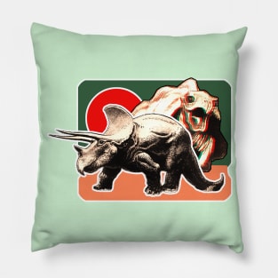 Prehistoric world dinosaurs Pillow