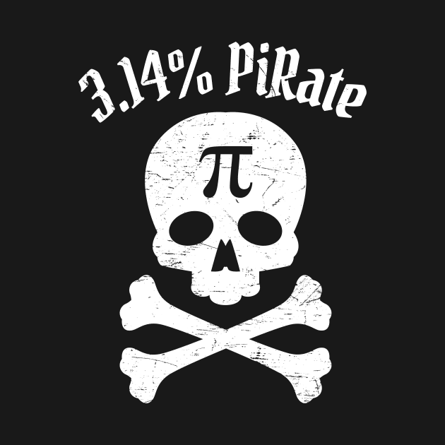 Pi Day, Pi Number, Cute Jolly Roger Pi Day Gift by The Dream Team