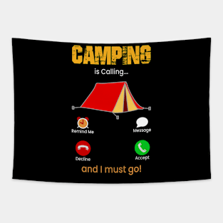 Camping Is Calling Tapestry