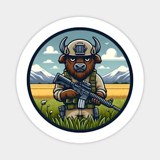 Tactical Bison Buffalo Magnet