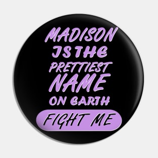 Madison girl name women's birthday Pin