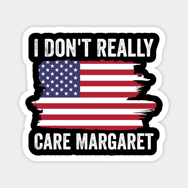I Don't Really Care Margaret Funny Minimalist Vice President JD Vance Magnet by ArtistTee ⭐⭐⭐⭐⭐