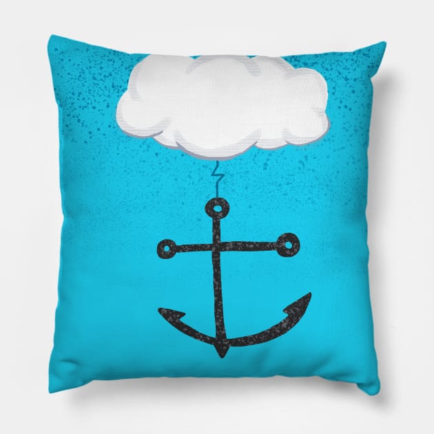 Cloud Anchor Pillow by chawlie