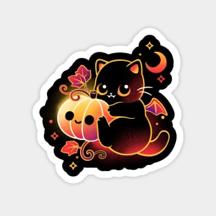 Demon cat halloween Magnet