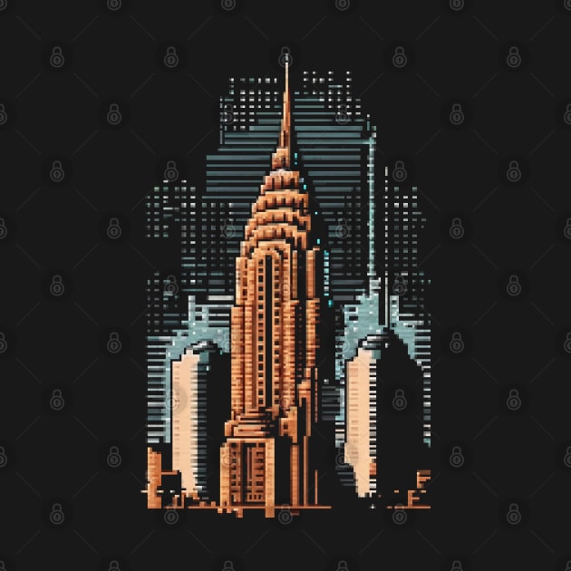 Chrysler Building Pixel Art by Pixel-Eye