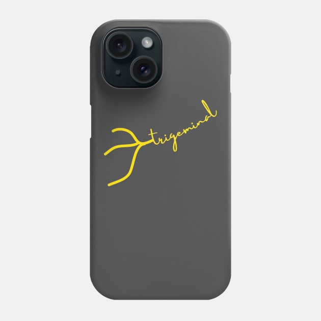 Trigeminal Cranial Nerve Dainty Font Phone Case by Neuronal Apparel