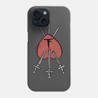 Thinky Flesh Three of Swords Phone Case