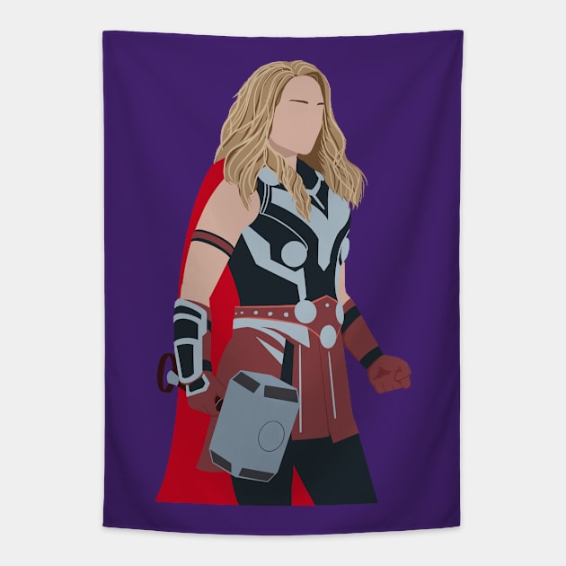 Goddess of Thunder Tapestry by Kale's Art