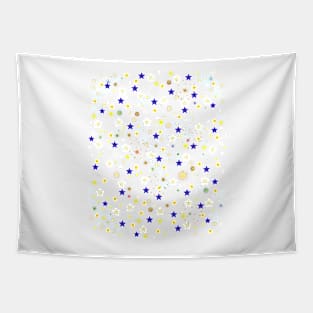 Starry Night Sky - Planet & Star Kaleidoscope Tapestry