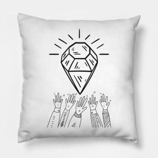 Diamond Hands Pillow