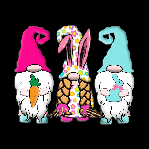Cute Easter Gnomes Bunny - Easter Gnomes - Pin | TeePublic