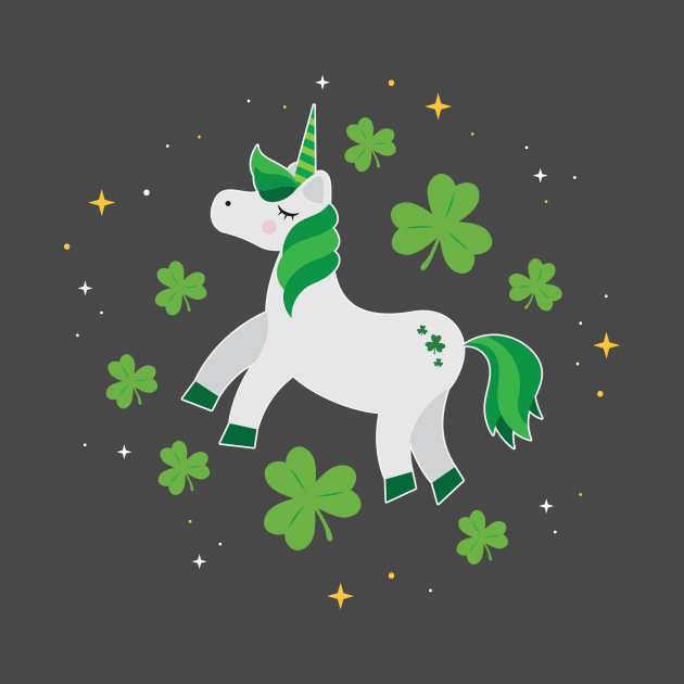 St. Patrick's Day Unicorn Lepricorn by WAADESIGN