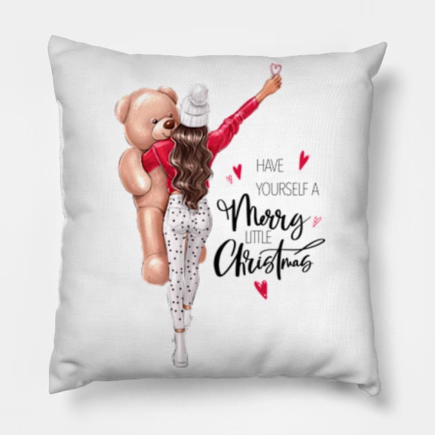 Make Yourself a Merry Little Christmas Pillow by AllessyArt 