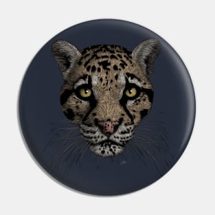 Clouded Leopard Pin