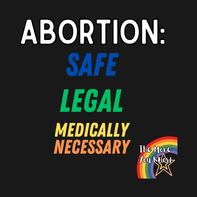 Abortion, Safe, Legal, Necessary by Designs by Devon