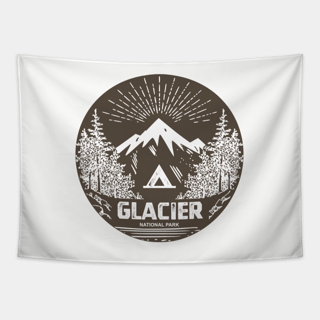 Glacier National Park Tapestry by esskay1000