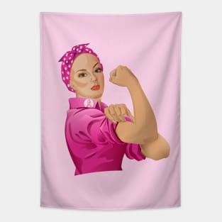 Rosie the Riveter Breast Cancer Awareness Tapestry