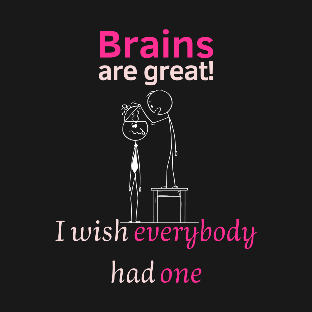 I wish everybody had a brain by Statement-Designs