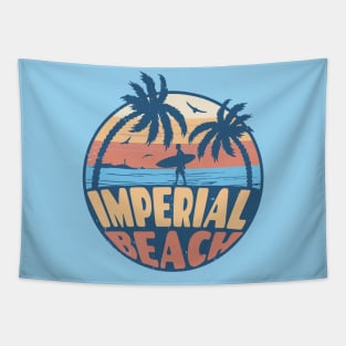 Vintage Surfing Imperial Beach, California // Retro Summer Vibes // Grunge Surfer Sunset Tapestry