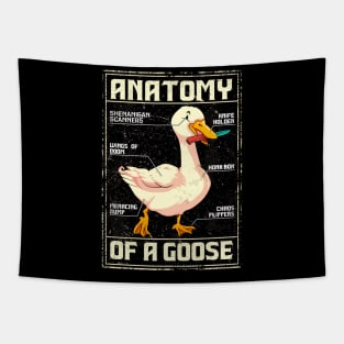 Vintage anatomy of a goose Tapestry