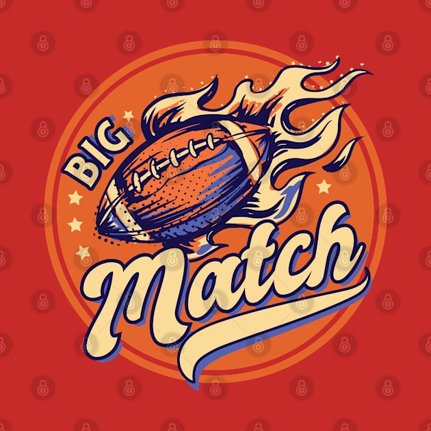 Big match - American football badge by ShirtsBarn