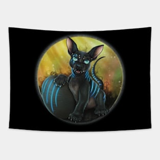 Azul Demon Pup Tapestry